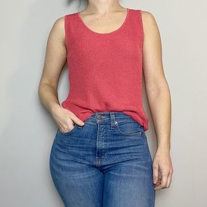 Max Mara Silk Blend Pink Knit Tank Top